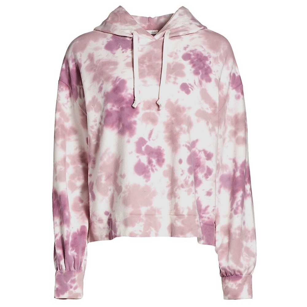 Skin Elsie Cedar rose soft organic pima cotton hoodie sweatshirt